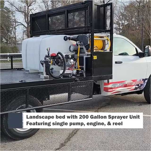 Custom Landscape Bed Spray Truck