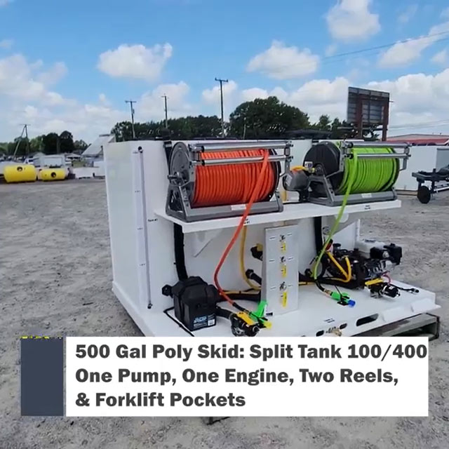 Custom Built 500-Gallon Poly Skid