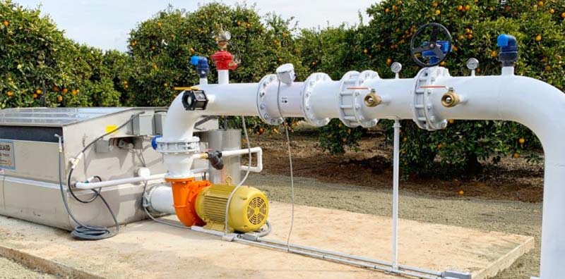 Water Filtration Setup Completed for a Citrus Orchard in California