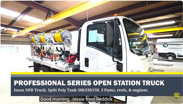  Reddick 800 Gallon Open Station Spray Truck Walkaround